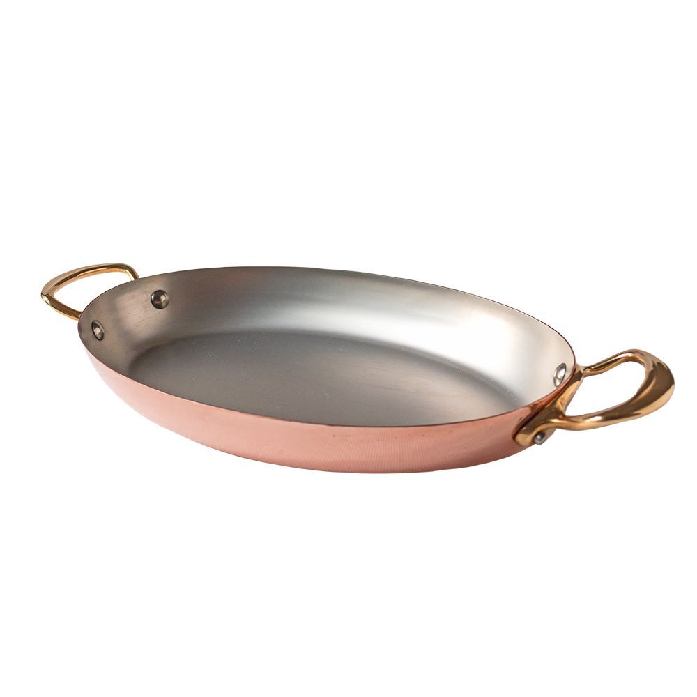 法國Mauviel—紅銅雙耳橢圓淺鍋（30cm） - PEKOE食品雜貨鋪